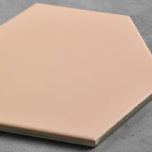 Myra Matt Rosa Hexagon Porcelain Tile